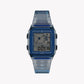 TIMEX Q LCA TRANSPARENT BLUE RETRO DIGITAL WATCH - VINTAGE VIBES REIMAGINED-0