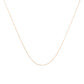 10K Gold 0.5 mm Slender & Dainty Fine Rope Chain Necklace