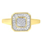 10K Yellow Gold Diamond Cocktail Ring (1/2 Cttw, I-J Color, SI2-I1 Clarity)-0