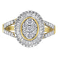 10kt Yellow Gold Diamond Cocktail Ring (1 cttw, H-I Color, SI2-I1 Clarity)-0