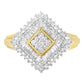 10K Yellow Gold Diamond Ballerina Ring (1 Cttw, I-J Color, I1-I2 Clarity)-0