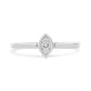 .925 Sterling Silver 1/20 Cttw Diamond Marquise Shaped Promise Ring (J-K, I1-I2)-0