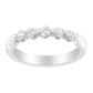 14K White Gold 1/2 cttw Diamond 5-Stone Band Ring (H-I Clarity, SI2-I1 Color)-0