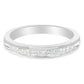 .925 Sterling Silver 1/2 Cttw Princess-Cut Diamond Channel-Set Half-Eternity Wedding or Anniversary Band Ring (H-I Color, I2 Clarity)-0