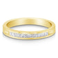 10K Yellow Gold over .925 Sterling Silver 1/5 Cttw Diamond Channel-Set Stackable Band Ring (H-I Color, I1-I2 Clarity)-0