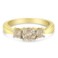 10K Yellow Gold Three Stone Diamond Band Ring (1.00 cttw, J-K Color, I2-I3 Clarity)-0