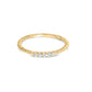 10K Yellow Gold 1/10 Cttw Diamond 5 Stone Braided Shank Band Ring (I-J Color, I2-I3 Clarity)-0