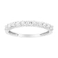 .925 Sterling Silver 1/2 cttw Shared Prong-Set Brilliant Round-Cut Diamond 11 Stone Band Ring (I-J Color, SI2-I1 Clarity)-0