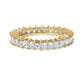 14K Yellow Gold 3.0 Cttw Shared Prong-Set Princess-cut Diamond Eternity Band Ring (H-I Color, SI1-SI2 Clarity)