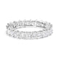 14K White Gold 3.0 Cttw Princess Lab Grown Diamond Eternity Band Ring (F-G Color, VS1-VS2 Clarity)-0