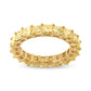 14K Yellow Gold 4.00 Cttw Shared Prong Set Princess Cut Diamond Eternity Band Ring (J-K Color, VS1-VS2 Clarity)