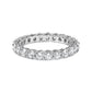 14K White Gold 2 1/4 Cttw Round Lab Grown Diamond Eternity Band Ring (F-G Color, VS1-VS2 Clarity)-0