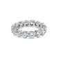 14K White Gold 6 1/4 Cttw Round Lab Grown Diamond Eternity Band Ring (F-G Color, VS1-VS2 Clarity)-0