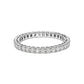 14K White Gold 1.00 Cttw Lab-Grown Diamond Shared Prong Set Eternity Band Ring (F-G Color, VS1-VS2)-0