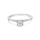 14K White Gold 1/2 Cttw Round Lab Grown Diamond 4 Prong Solitaire Engagement Ring (F-G Color, VS2-SI1 Clarity)-0