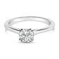 14K White Gold 7/8 Cttw Lab Grown Diamond Solitaire Cathedral Style Engagement Ring (F-G Color, VS1-VS2 Clarity)-0