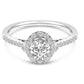 14K White Gold 1.00 Cttw Lab-Grown Diamond Oval Shaped Halo Engagement Ring (F-G Color, VS1-VS2 Clarity)-0