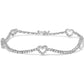 14K White Gold 1 1/2 Cttw Diamond Heart Station Strand Bracelet (H-I Color, I1-I2 Clarity) - 7.5 Inches-0