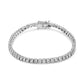 14K White Gold 3.0 Cttw Miracle Set Round-Cut Lab Grown Diamond Illusion 7" Tennis Bracelet (F-G Color, VS2-SI1 Clarity)-0