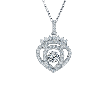 Moissanite Diamond 925 Sterling Silver Necklace