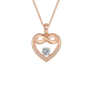 Moissanite Diamond 925 Sterling Silver Heart Necklace