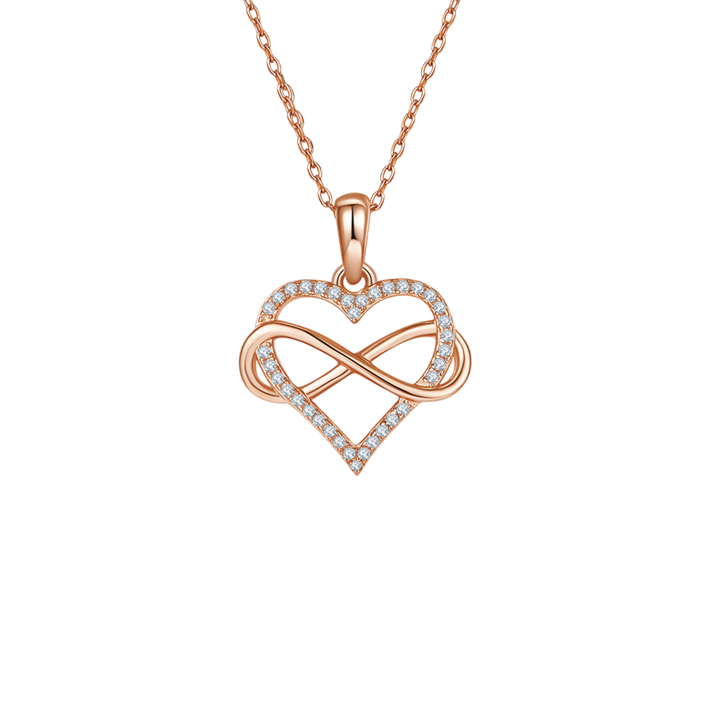 Moissanite Diamond 925 Sterling Silver or Gold or Rose Gold Heart Shape Pendant Necklace