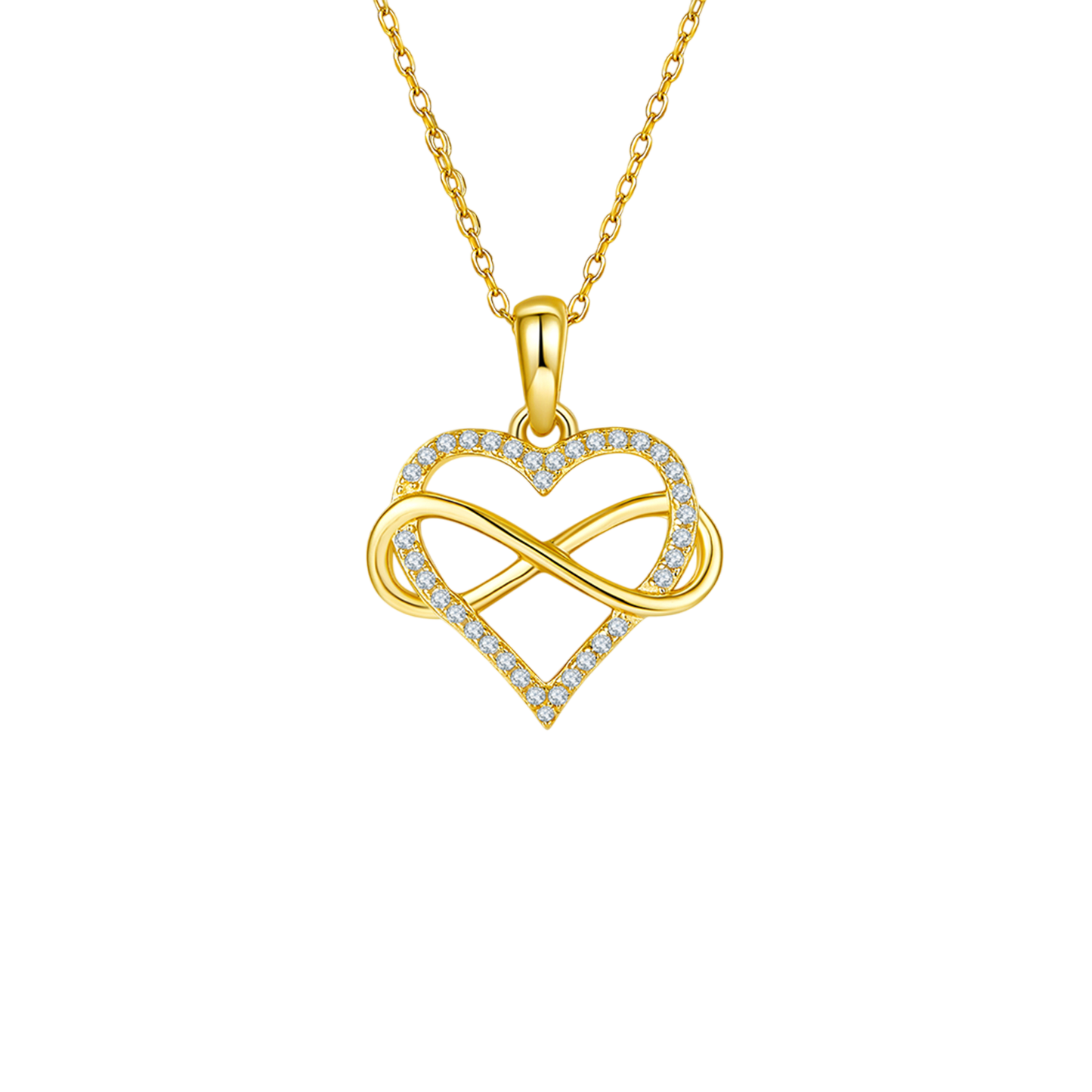 Moissanite Diamond 925 Sterling Silver or Gold or Rose Gold Heart Shape Pendant Necklace