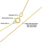 10K Gold 0.5 mm Slender & Dainty Fine Rope Chain Necklace