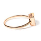 10K Rose Gold 1/3 Cttw Invisible Set Princess Cut Diamond Composite Square Shape Ring (H-I color, I1-I2 clarity)