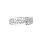 .925 Sterling Silver 1/5 Cttw Diamond ID and Cuban Link Band Ring (I-J Color, I2-I3 Clarity)-1