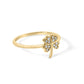 10K Yellow Gold Diamond Accent 4 Leaf Clover Ring (H-I Color, I1-I2 Clarity)-1