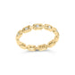 10K Yellow Gold 1/10 Cttw Paperclip Style Link Band Ring (H-I Color, I1-I2 Clarity)-1