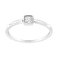 .925 Sterling Silver Miracle-Set Diamond Accent Cushion Shaped Promise Ring (J-K Color, I1-I2 Clarity)-1