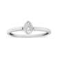 .925 Sterling Silver 1/20 Cttw Diamond Marquise Shaped Promise Ring (J-K, I1-I2)-1