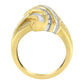 10K Yellow Gold Diamond Bypass Ring (1.0 cttw, H-I Color, I2-I3 Clarity)-1