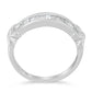 .925 Sterling Silver 1/2 Cttw Baguette Cut Diamond Channel Set X-Station Wedding Ring (H-I Color, I1-I2 Clarity)