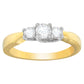 14K Two-Toned Gold 1/2 CTTW Round-cut Diamond Ring (G-H, SI1-SI2)-1