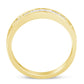 10K Yellow Gold over .925 Sterling Silver 1/5 Cttw Diamond Channel-Set Stackable Band Ring (H-I Color, I1-I2 Clarity)-1