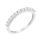 .925 Sterling Silver 1/2 cttw Shared Prong-Set Brilliant Round-Cut Diamond 11 Stone Band Ring (I-J Color, SI2-I1 Clarity)-1