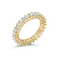 14K Yellow Gold 3.0 Cttw Shared Prong-Set Princess-cut Diamond Eternity Band Ring (H-I Color, SI1-SI2 Clarity)