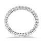 14K White Gold 1.00 Cttw Lab-Grown Diamond Shared Prong Set Eternity Band Ring (F-G Color, VS1-VS2)-1