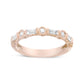 14K Rose Gold 3/8 Cttw Baguette and Round Diamond Bridal Band - (H-I Color, VS1-VS2 Clarity)-1