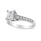 14K White Gold 1 1/5 Cttw 4-Prong Set Princess Diamond Classic Engagement Ring (I1-I2 Color, H-I Clarity) Ring-1