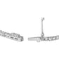 14K White Gold 1 1/2 Cttw Diamond Heart Station Strand Bracelet (H-I Color, I1-I2 Clarity) - 7.5 Inches-1