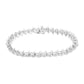 .925 Sterling Silver 1 cttw Prong-Set Diamond Link Bracelet (I-J, I1-I2) - 7.25"-1