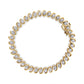 Yellow Plated Sterling Silver Round-Cut Diamond Bracelet (0.5 cttw, H-I Color, I2-I3 Clarity)-1