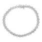 .925 Sterling Silver 1/10 Cttw Diamond Round Miracle Plate and "S" Link Tennis Bracelet (I-J Color, I2- I3 Clarity) - 7"-4