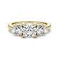 2 CTW AGI Certified Lab Grown Diamond (G-VS) Three Stone Engagement Ring in Choice of 14K Yellow or 14k White Gold-2