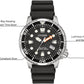 Promaster Dive Eco-Drive Watch, 3-Hand Date, ISO Certified, Luminous Hands and Markers, Rotating Bezel, Black/Stainless (Model: BN0150-28E)