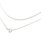 10K Gold 0.5 mm Slender & Dainty Fine Rope Chain Necklace